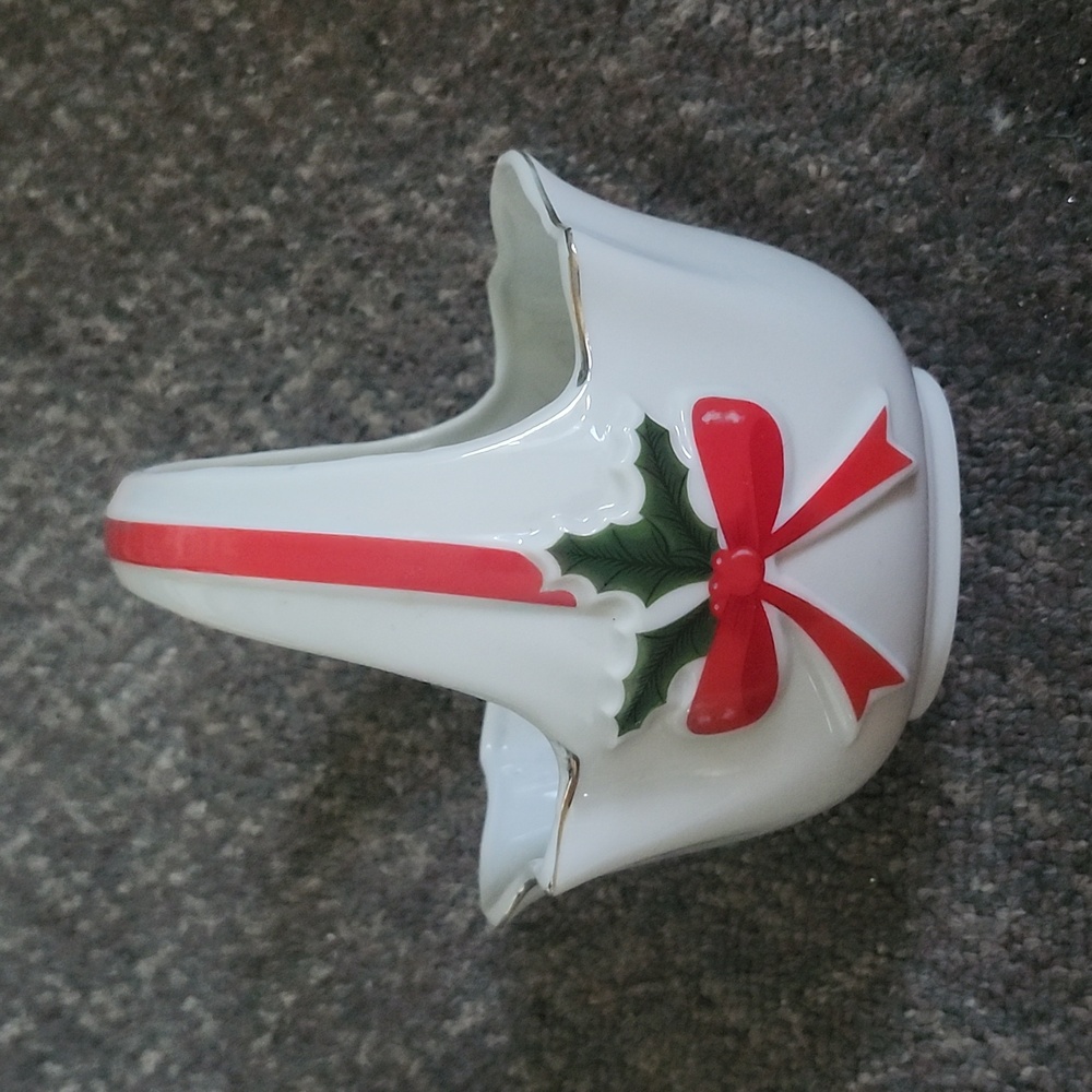 Glass Christmas Basket